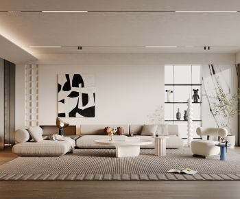Wabi-sabi Style A Living Room-ID:779685979