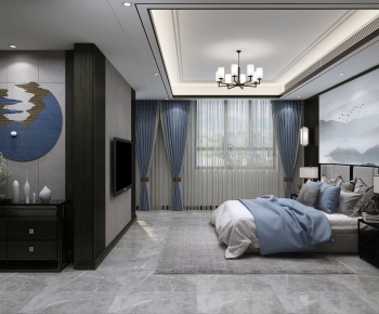 New Chinese Style Bedroom-ID:518080955