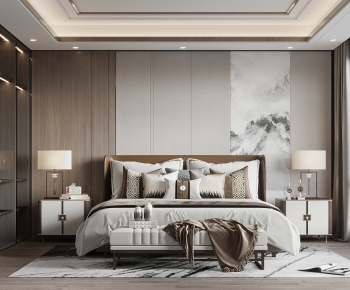 New Chinese Style Bedroom-ID:731317049