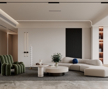 Wabi-sabi Style A Living Room-ID:615995887