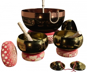 中式颂钵冥想音疗钵音碗铜磬法器摆件-ID:666908033
