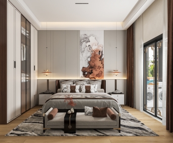 New Chinese Style Bedroom-ID:236747033