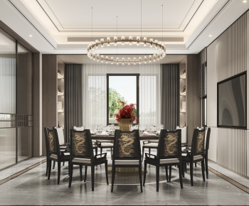 New Chinese Style Dining Room-ID:709187034