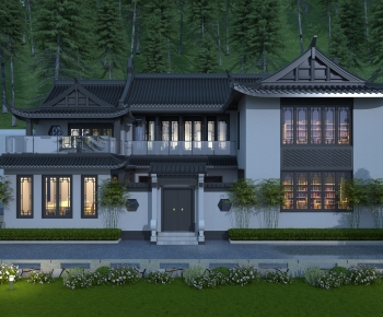 Chinese Style Villa Appearance-ID:489283086