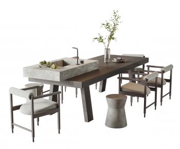New Chinese Style Dining Table And Chairs-ID:956938039