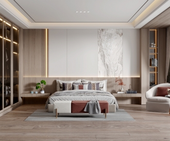 New Chinese Style Bedroom-ID:458590038