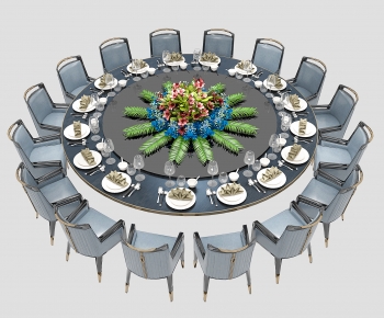 Modern Dining Table And Chairs-ID:675148011