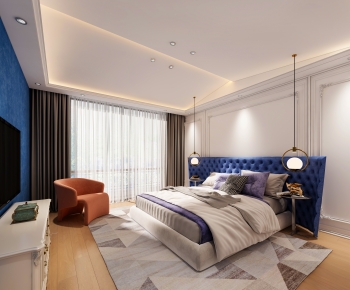 Simple European Style Bedroom-ID:516849996