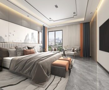New Chinese Style Bedroom-ID:289030085