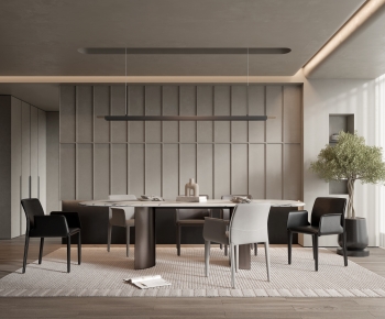 Modern Wabi-sabi Style Dining Room-ID:939083103