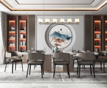 New Chinese Style Dining Room-ID:470587976