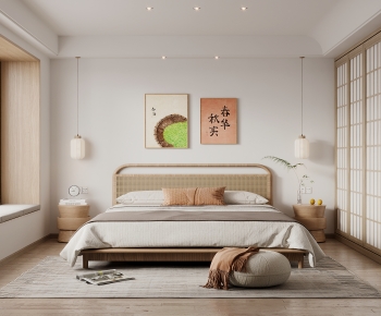 Japanese Style Bedroom-ID:413750899