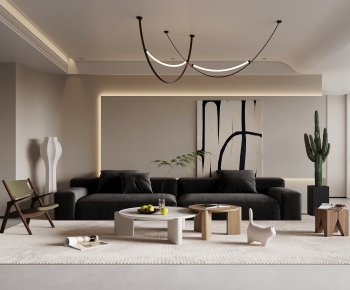 Wabi-sabi Style A Living Room-ID:683650977