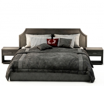 Modern Double Bed-ID:993078958