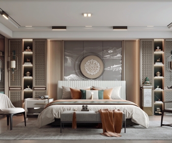 New Chinese Style Bedroom-ID:109226949