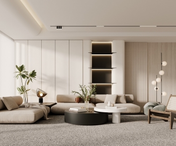 Wabi-sabi Style A Living Room-ID:845182907