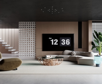 Modern A Living Room-ID:510471119