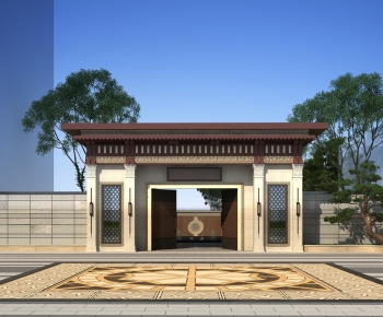 Chinese Style Facade Element-ID:263606076
