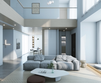 Modern A Living Room-ID:785258055