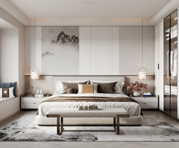 New Chinese Style Bedroom-ID:379522098