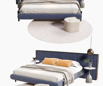Modern Double Bed-ID:586724042