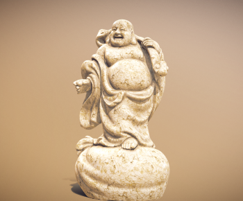 中式罗汉菩萨雕像-ID:850281009