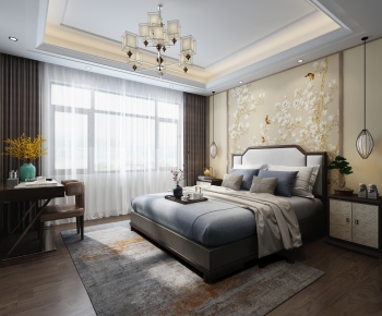 New Chinese Style Bedroom-ID:899379013