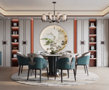 New Chinese Style Dining Room-ID:281457901