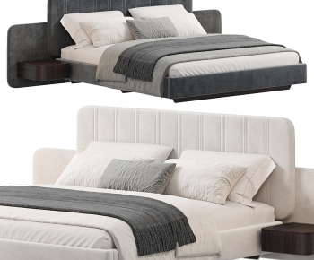 Modern Double Bed-ID:234266045