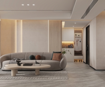 Wabi-sabi Style A Living Room-ID:765835055