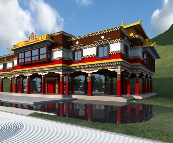 Chinese Style Building Appearance-ID:870816956