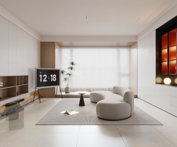 Modern A Living Room-ID:499284036