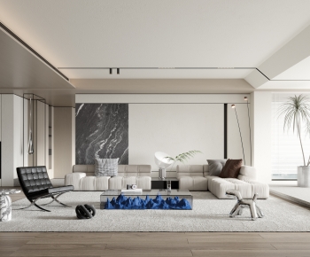 Modern Wabi-sabi Style A Living Room-ID:316179994