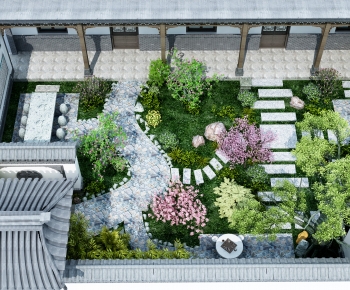New Chinese Style Courtyard/landscape-ID:580153949