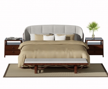 Modern Double Bed-ID:519299036