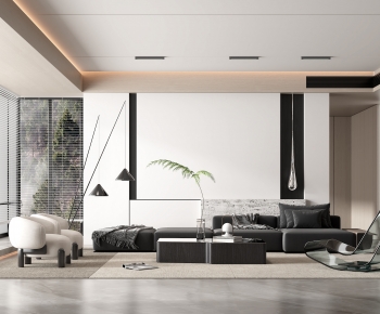 Modern A Living Room-ID:593579059