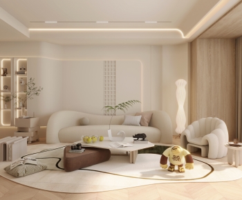 Wabi-sabi Style A Living Room-ID:532285933