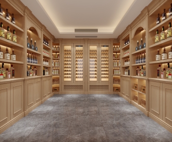 Simple European Style Wine Cellar/Wine Tasting Room-ID:587120178