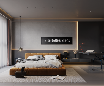 Modern Industrial Style Bedroom-ID:892730007