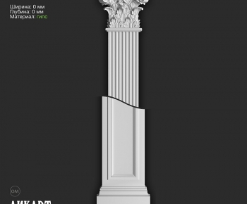 欧式壁柱罗马柱柱头-ID:250499255