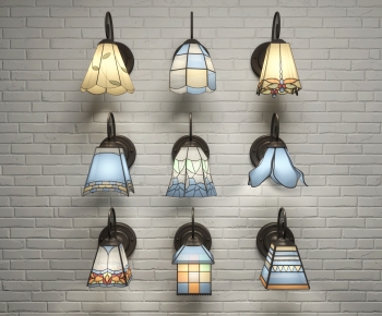 Mediterranean Style Wall Lamp-ID:373641979