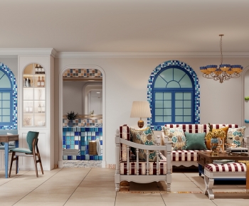 Mediterranean Style A Living Room-ID:310353997