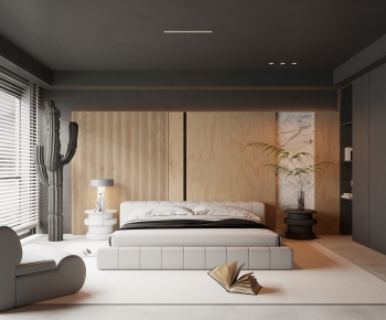 Modern Wabi-sabi Style Bedroom-ID:228348026