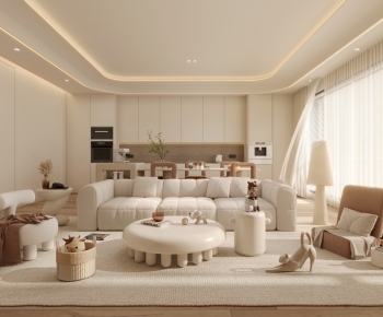 Wabi-sabi Style A Living Room-ID:217099229