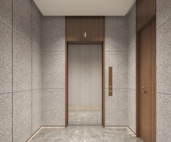 Modern Office Elevator Hall-ID:379822973