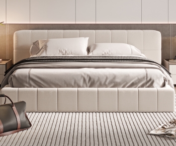 Modern Double Bed-ID:309119243