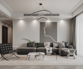 Modern A Living Room-ID:144988067