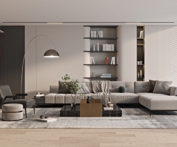 Modern A Living Room-ID:750993978