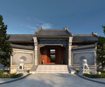 Chinese Style Ancient Architectural Buildings-ID:502795933