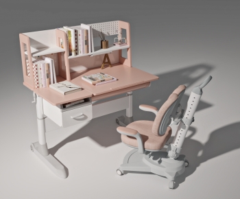 Modern Computer Desk And Chair-ID:678379533